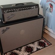 Myydn: Fender Showman 1966 Blackface + Uraltone 1x15 kaappi (#2006488)