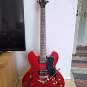 Vaihdetaan: V/M: Epiphone dot --> Squier Bass VI SB (#2008701)