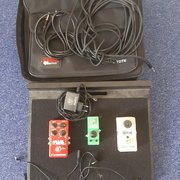 Myydn: Ibanez tube screamer, Hall of Fame, MXR micro amp ja laukku (#2019033)