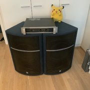 Myydn: YAMAHA P2500S klassikkopäätevahvistin (+kaiuttimet) (#2027837)