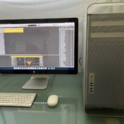 Myydn: M/V: Mac Pro 5.1 (2x6 Core) 96GB (3x1TB Fusion Drive) + 27" (#2028905)