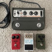 Myydn: Boss CE-1, MXR Dyna Comp, Boss TE-2, EHX Green Russian Big Muff (#2034775)